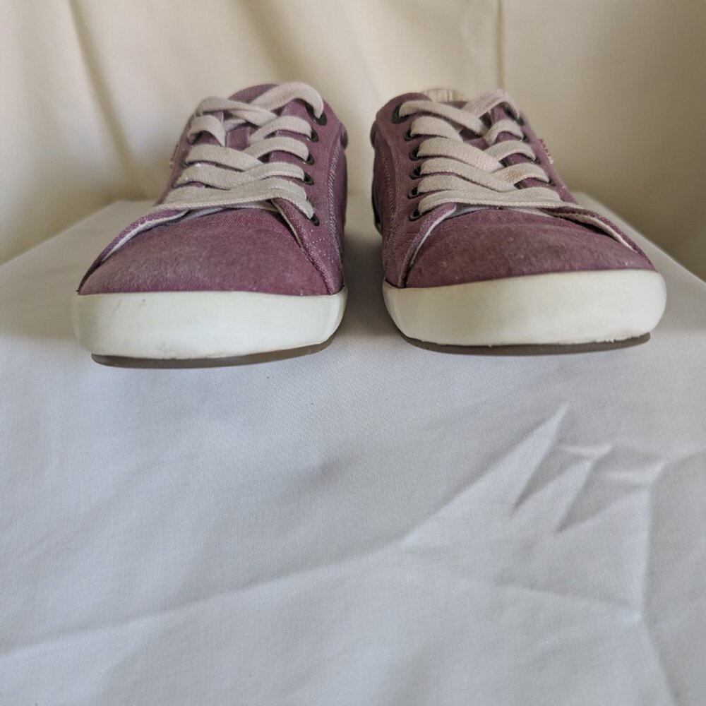 TAOS WOMENS STAR CANVAS LACE-UP - MAUVE PURPLE - SZ 10 - Picture 4 of 8